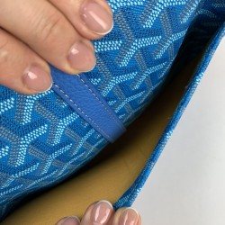 GOYARD BELVEDERE PM BAG HAKİKİ DERİ BAYAN ÇANTA MAVİ