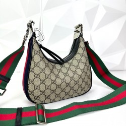GUCCİ ATTACHE SMALL SHOULDER BAG SUPREME HAKİKİ DERİ BAYAN ÇANTA 