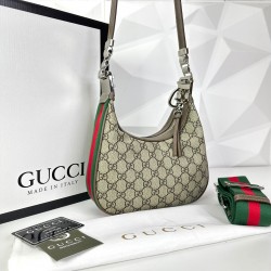GUCCİ ATTACHE SMALL SHOULDER BAG SUPREME HAKİKİ DERİ BAYAN ÇANTA 