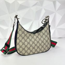 GUCCİ ATTACHE SMALL SHOULDER BAG SUPREME HAKİKİ DERİ BAYAN ÇANTA 