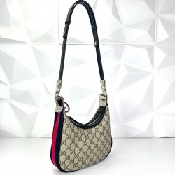 GUCCİ ATTACHE SMALL SHOULDER BAG SUPREME HAKİKİ DERİ BAYAN ÇANTA 