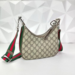 GUCCİ ATTACHE SMALL SHOULDER BAG SUPREME HAKİKİ DERİ BAYAN ÇANTA 