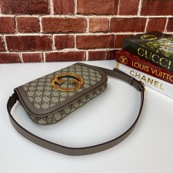 GUCCİ BLONDİE SHOULDER HAKİKİ DERİ BAYAN ÇANTA VİZON