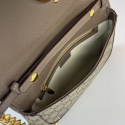 GUCCİ BLONDİE SHOULDER HAKİKİ DERİ BAYAN ÇANTA VİZON