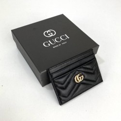 GUCCİ MARMONT CARD HOLDER %100 HAKİKİ DERİ KARTLIK SİYAH