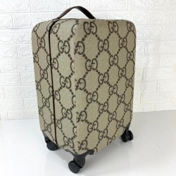 GUCCİ OVERSİZED SUPREME LOGO TROLLEY SUİTCASE 55 KABİN BOY ÇEK ÇEK VALİZ