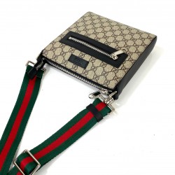 GUCCİ BLACK SMALL MESSENGER SUPREME CANVAS HAKİKİ DERİ POSTACI ERKEK ÇANTA