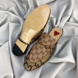 GUCCİ JUMBO GG PRİNCETOWN SLİPPERS HAKİKİ DERİ BAYAN TERLİK