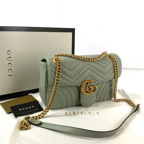 GUCCİ MARMONT HAKİKİ DERİ SU YEŞİLİ