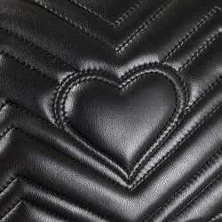GUCCİ GG MARMONT MATELASSE TOP HANDLE BAG MİNİ SİYAH