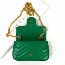 GUCCİ NANO MARMONT HAKİKİ DERİ ÇANTA YEŞİL
