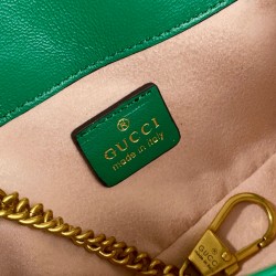 GUCCİ NANO MARMONT HAKİKİ DERİ ÇANTA YEŞİL