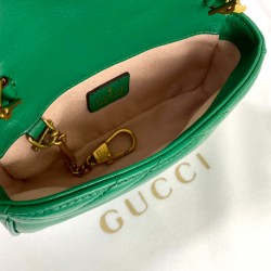 GUCCİ NANO MARMONT HAKİKİ DERİ ÇANTA YEŞİL