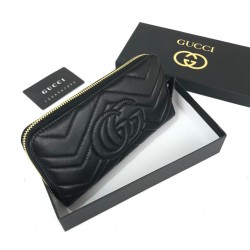 GUCCİ MARMONT ZİPPY WALLET HAKİKİ DERİ CÜZDAN SİYAH