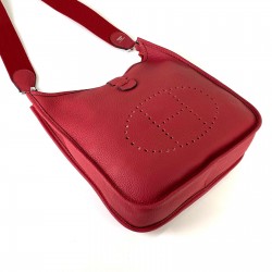 HERMES EVELYNE III PM HAKİKİ DERİ KIRMIZI