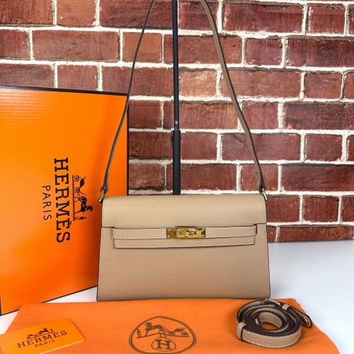 HERMES KELLY DANCE BAG %100 HAKİKİ DERİ BAYAN ÇANTA KUM BEJİ
