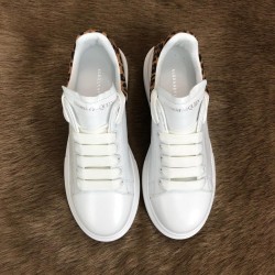 ALEXANDER MCQUEEN HAKİKİ DERİ BAYAN SNEAKER BEYAZ-LEOPAR
