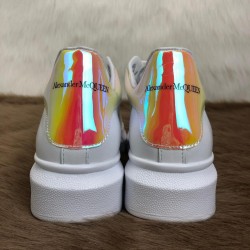 ALEXANDER MCQUEEN HAKİKİ DERİ BAYAN SNEAKER BEYAZ-SARI JANJANLI