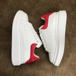 ALEXANDER MCQUEEN HAKİKİ DERİ BAYAN SNEAKER BEYAZ-KIRMIZI