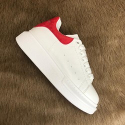 ALEXANDER MCQUEEN HAKİKİ DERİ BAYAN SNEAKER BEYAZ-KIRMIZI