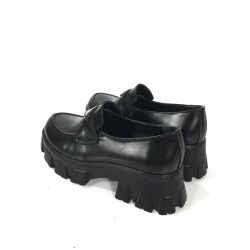PRADA MONOLİTH LACE DERBY SHOES HAKİKİ DERİ BAYAN AYAKKABI