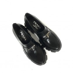 PRADA MONOLİTH LACE DERBY SHOES HAKİKİ DERİ BAYAN AYAKKABI