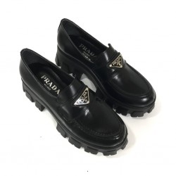 PRADA MONOLİTH LACE DERBY SHOES HAKİKİ DERİ BAYAN AYAKKABI