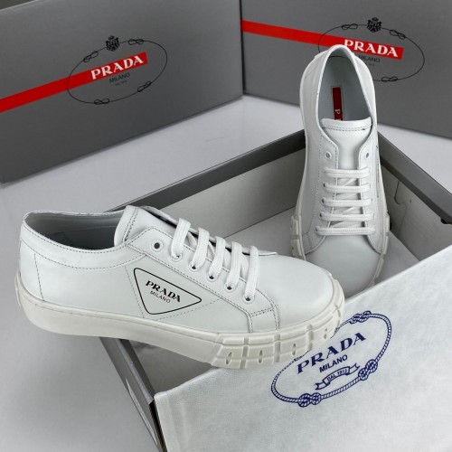 PRADA WHEEL GABARDİNE BAYAN AYAKKABI BEYAZ