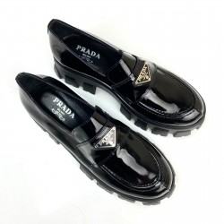 PRADA MONOLİTH LACE DERBY SHOES HAKİKİ DERİ BAYAN AYAKKABI