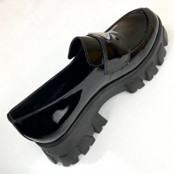 PRADA MONOLİTH LACE DERBY SHOES HAKİKİ DERİ BAYAN AYAKKABI