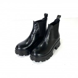 PRADA MONOLİTH CHELSEA BOOTS HAKİKİ DERİ BAYAN BOT SİYAH