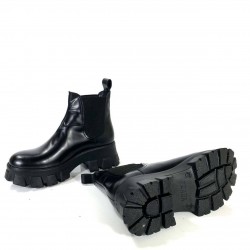 PRADA MONOLİTH CHELSEA BOOTS HAKİKİ DERİ BAYAN BOT SİYAH