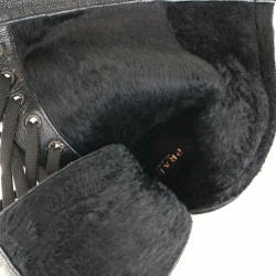 PRADA MONOLİTH PATENT LEATHER BOOTS 