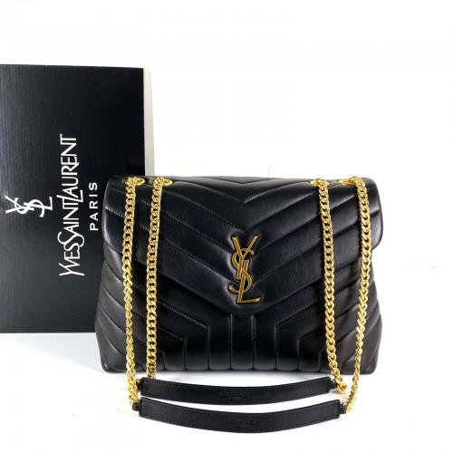 YVES SAİNT LAURENT LOULOU MEDİUM SİYAH ALTIN