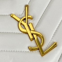 YVES SAİNT LAURENT LOULOU MEDİUM BEYAZ ALTIN