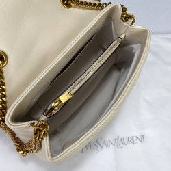 YVES SAİNT LAURENT LOULOU SMALL BEJ ALTIN AKSESUAR