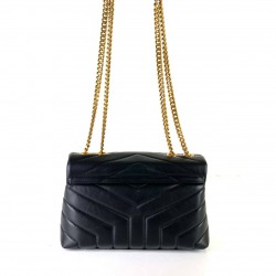 YVES SAİNT LAURENT LOULOU SMALL SİYAH ALTIN
