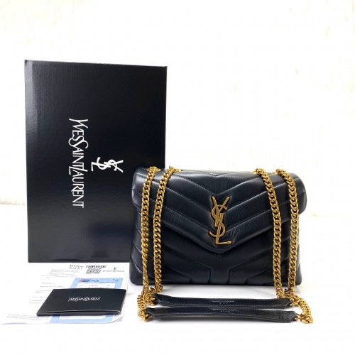 YVES SAİNT LAURENT LOULOU SMALL SİYAH ALTIN
