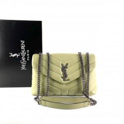 YVES SAİNT LAURENT LOULOU SMALL YEŞİL GÜMÜŞ AKSESUAR
