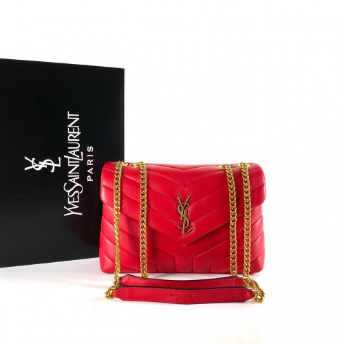 YVES SAİNT LAURENT LOULOU SMALL KIRMIZI ALTIN