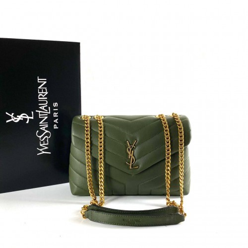 YVES SAİNT LAURENT LOULOU SMALL YEŞİL ALTIN