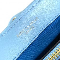 YVES SAİNT LAURENT LOULOU SMALL BEBE MAVİSİ ALTIN AKSESUAR