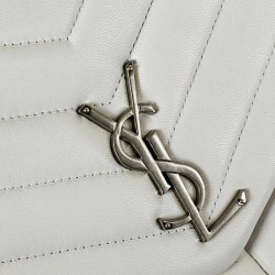 YVES SAİNT LAURENT LOULOU MEDİUM BEYAZ GÜMÜŞ