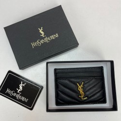 YVES SAİNT LAURENT CARD HOLDER %100 HAKİKİ DERİ KARTLIK SİYAH