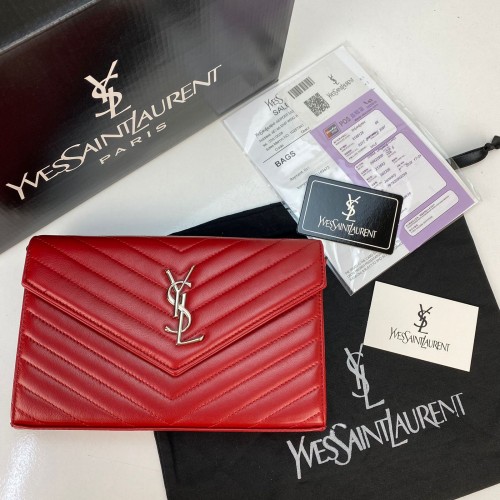 YVES SAİNT LAURENT QUİLTED SHOULDER BAG KIRMIZI