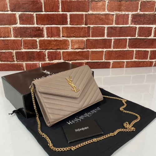 YVES SAİNT LAURENT QUİLTED SHOULDER BAG KUM BEJİ