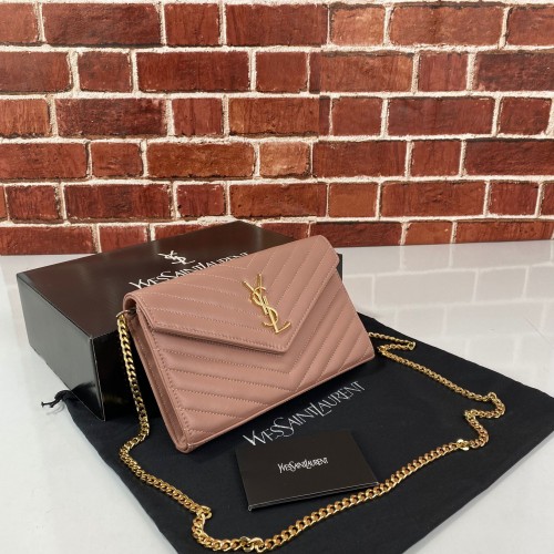 YVES SAİNT LAURENT QUİLTED SHOULDER BAG PUDRA PEMBESİ