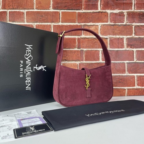 YVES SAİNT LAURENT LE 5 A 7 HOBO BAG SÜET DERİ %100 HAKİKİ DERİ BAYAN ÇANTA MÜRDÜM