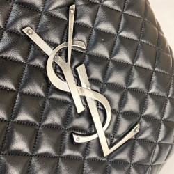 YVES SAİNT LAURENT (YSL) ICARE MAXİ SHOPPİNG BAG %100 HAKİKİ DERİ BAYAN ÇANTA SİYAH