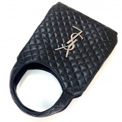 YVES SAİNT LAURENT (YSL) ICARE MAXİ SHOPPİNG BAG %100 HAKİKİ DERİ BAYAN ÇANTA SİYAH